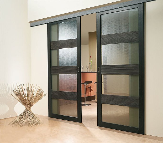 Modern Black Sliding Door Design Ideas