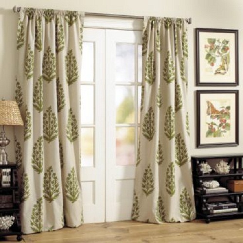 Roman Shades for French Doors