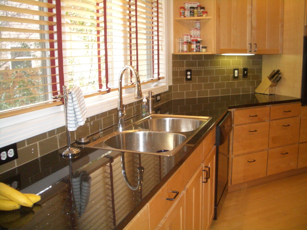 Gray Subway Tile Kitchen