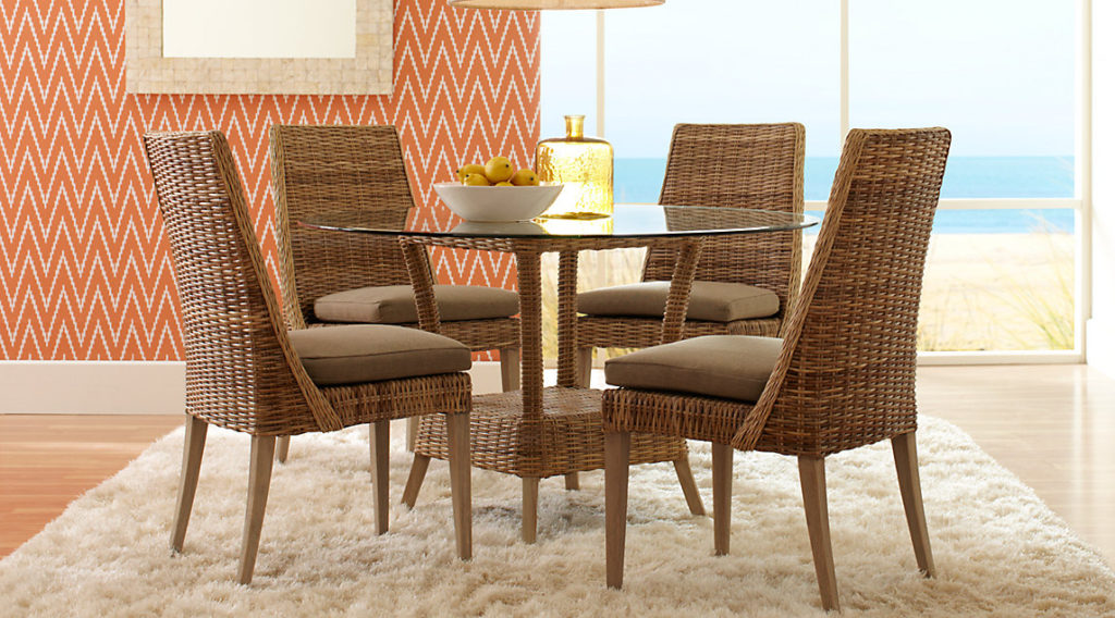 Rattan Round Casual Dining Room Sets Pictures