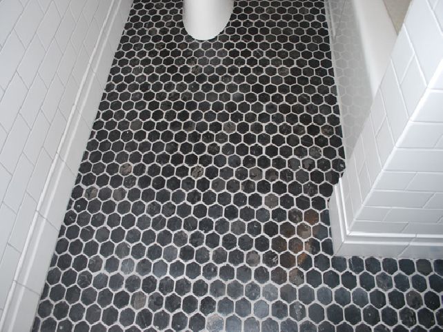 Hexagon Tile Bathroom Floor
