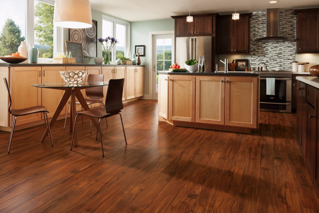 how to install laminate flooring square