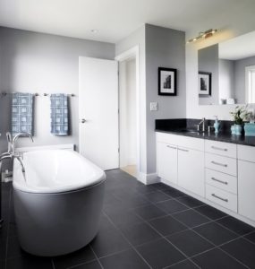 White Tile Bathroom for Luxury Master Bathroom Design Ideas
