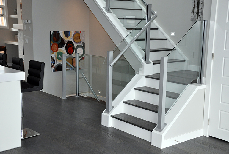 Stair railing design ideas and photos.