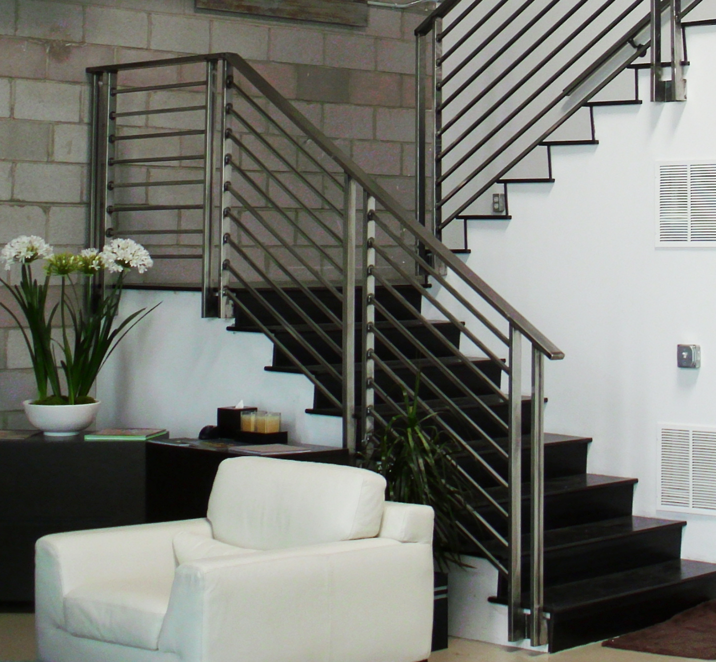 Contemporary Stainless Steel Stair Railings and Components