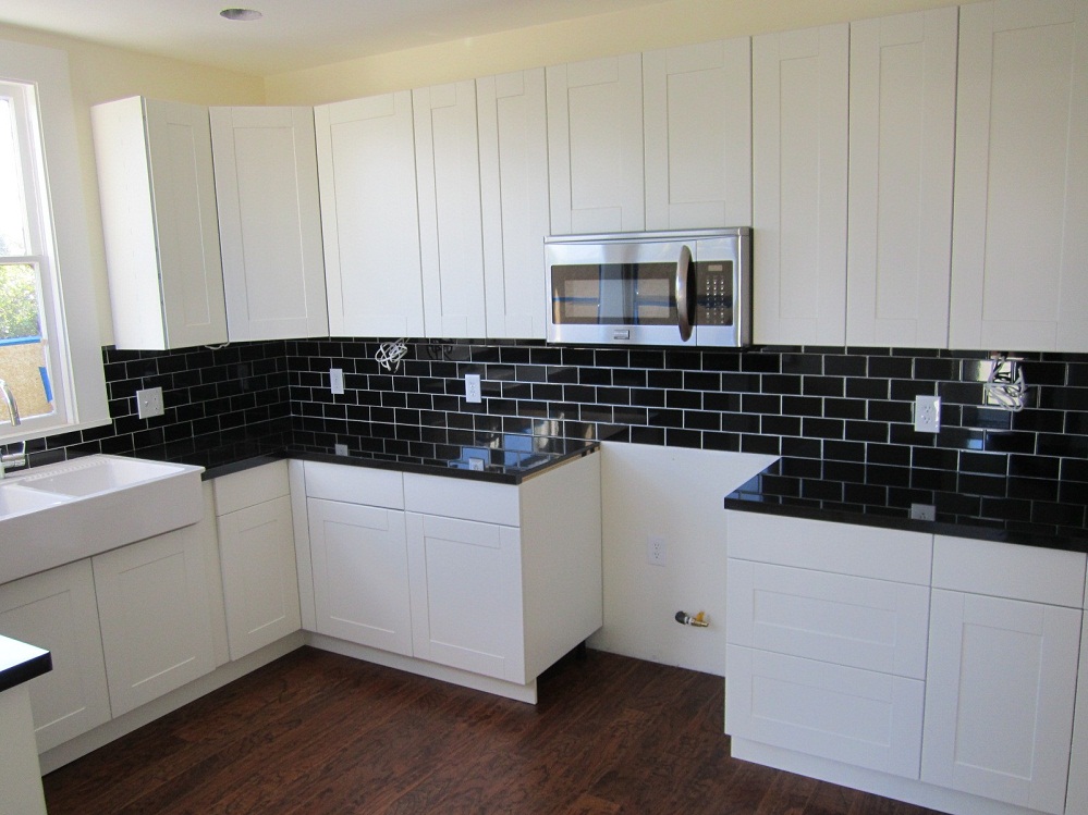 black-ceramic-tile-kitchen-countertops