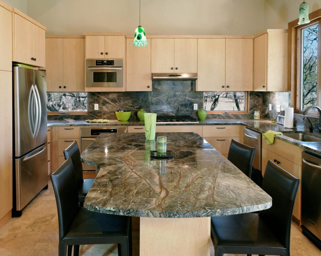 mixed-color-contemporary-kitchen-green-granite