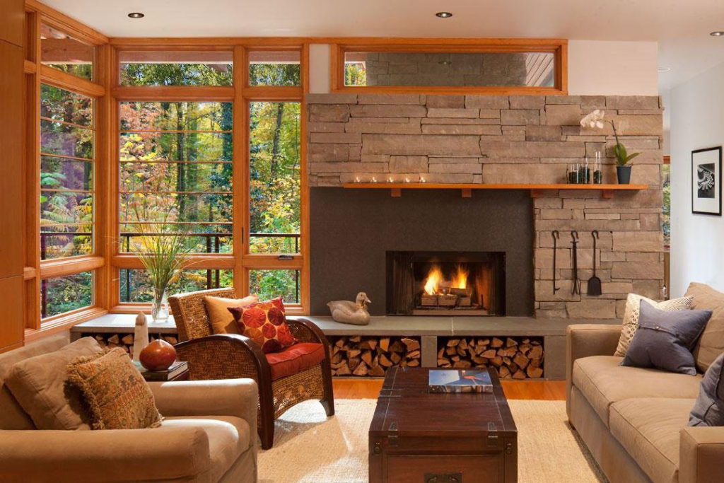 stone fireplace designs