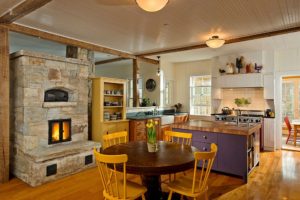Kitchen Makeover with Remodeling Fireplace Ideas
