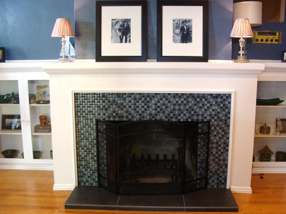 how to redo a brick fireplace