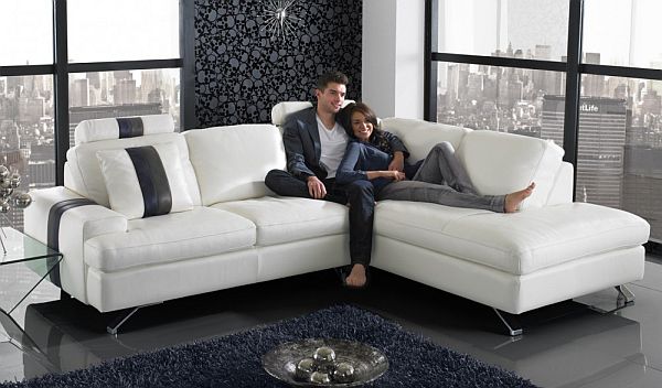 Ancona Minimalist Corner Modern L Shaped Sofa