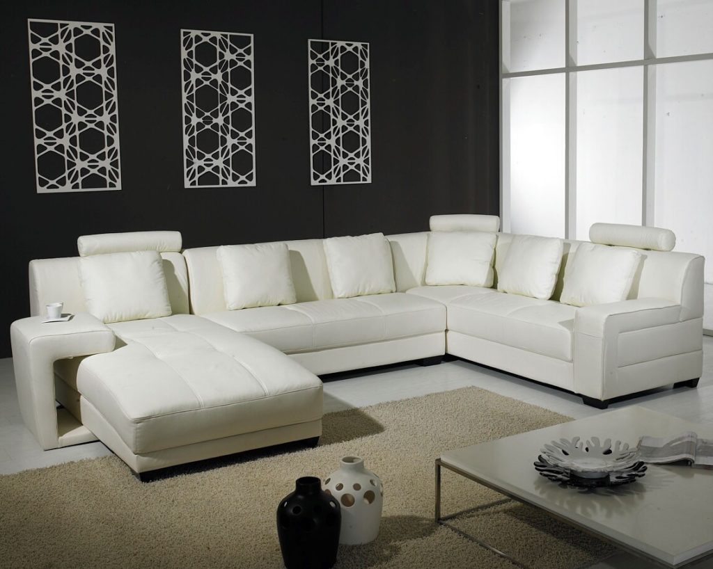 Best White Leather Sectional Sofa for Small Living Room