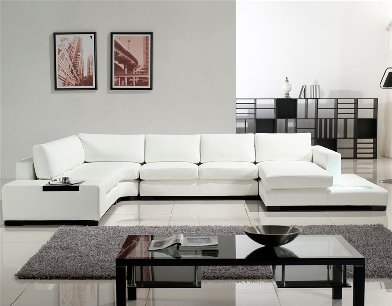 Trendy White Sectional Sofas Can Brighten Your Living Room