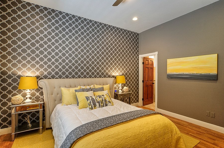 26 Best Grey and Yellow Bedrooms Decorating Ideas
