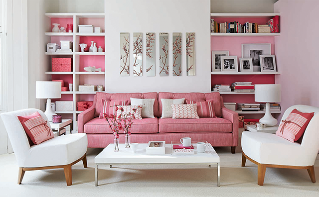 Contemporary Living Room Iinspiration with a Monochromatic Color Ideas
