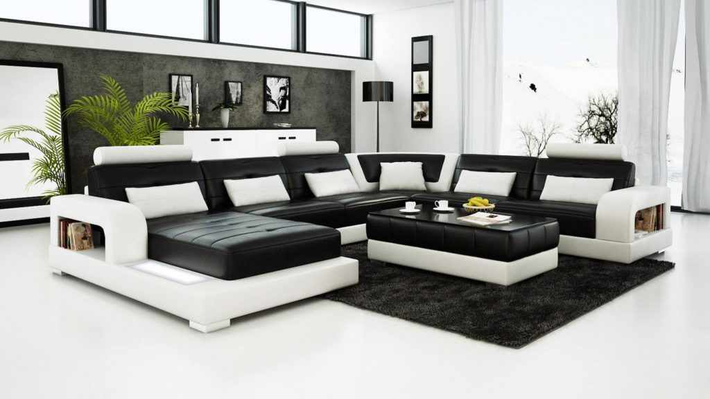 25 Black and White Leather Sofa Set for a Modern Living Room 25 Black and White Leather Sofa Set for a Modern Living Room