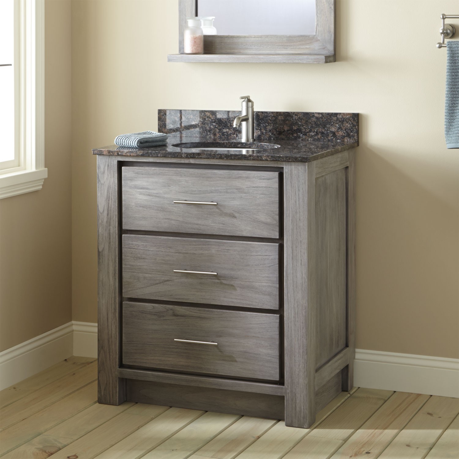 Rustic Small Bathroom Vanities Picture Design