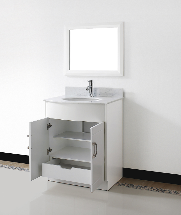 White Small Bathroom Vanity